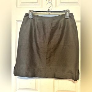 100% Silk vintage Paul Harris Designs black high waisted skirt